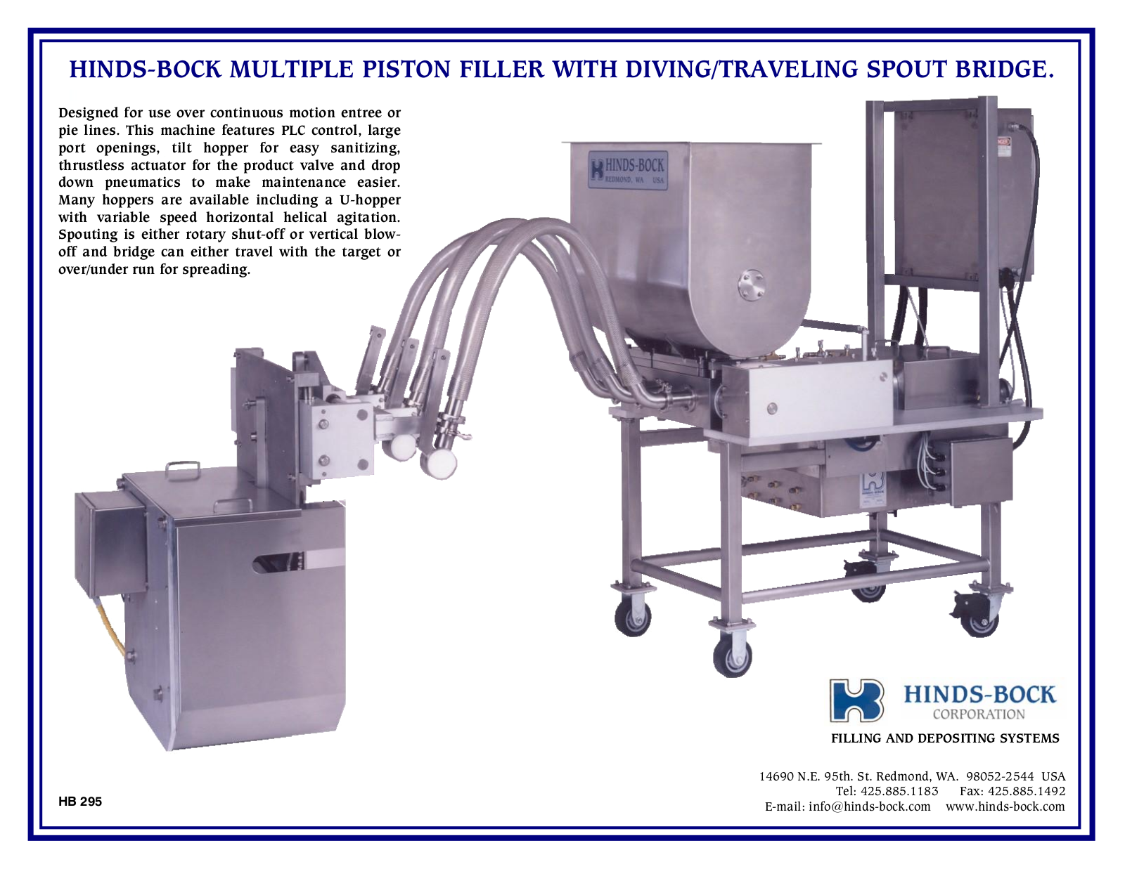 Hinds-Bock HB295 User Manual