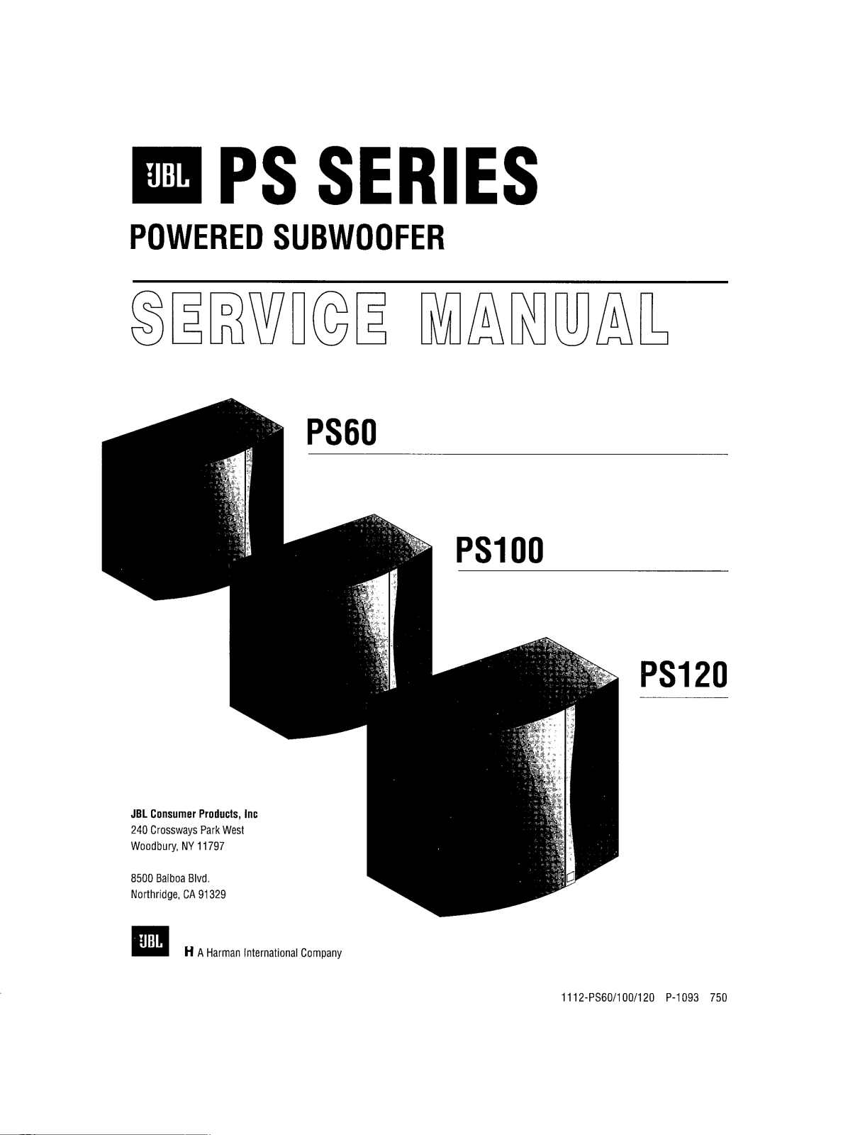 JBL PS-60 Service manual