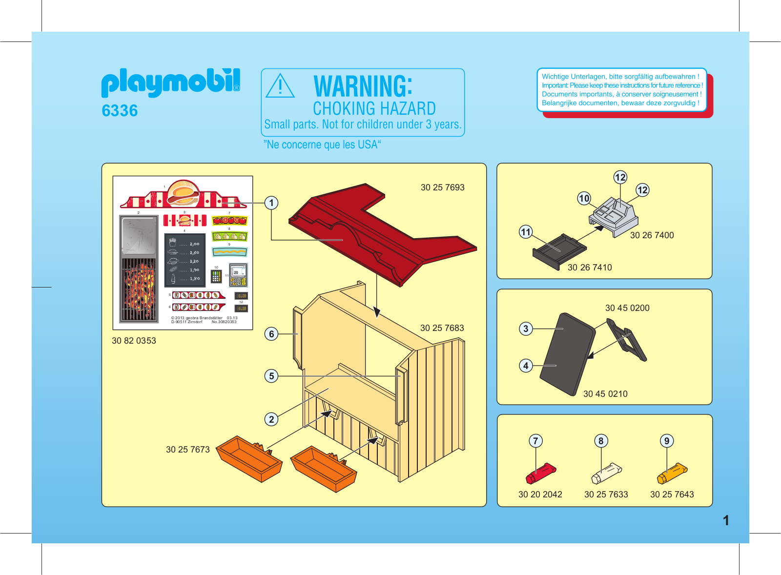 Playmobil 6336 Instructions