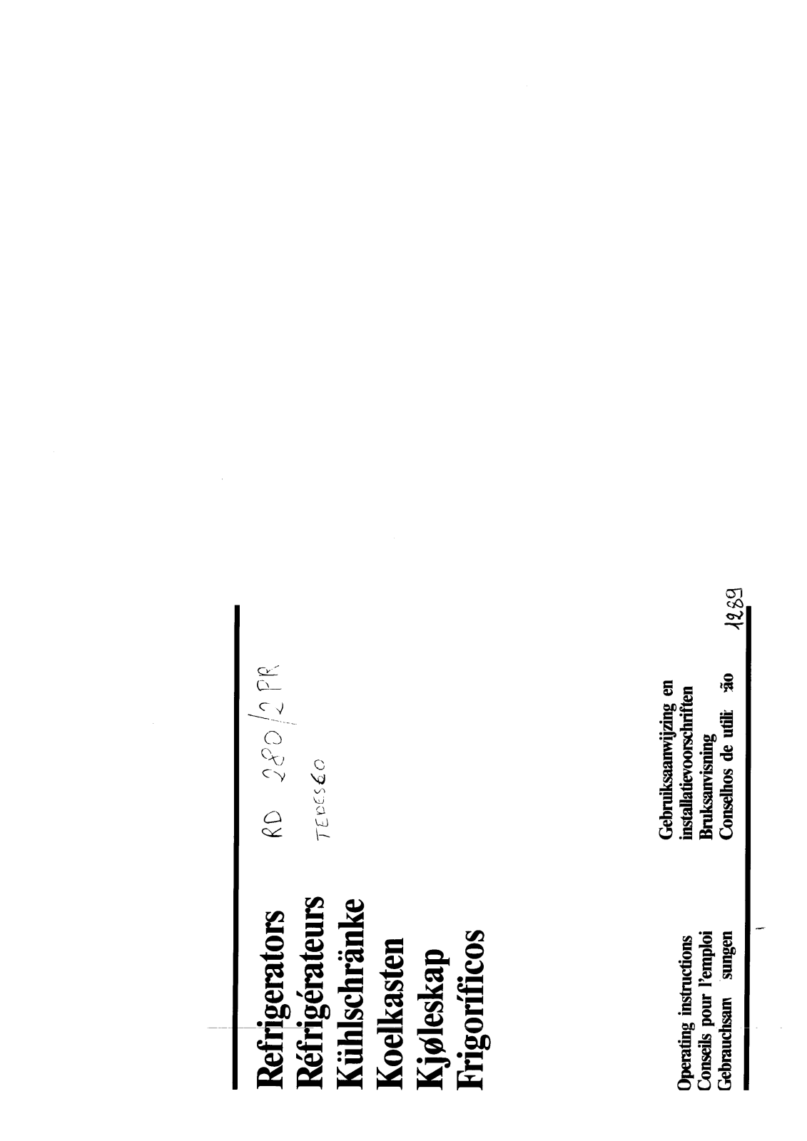 Rex RD280/2PR User Manual