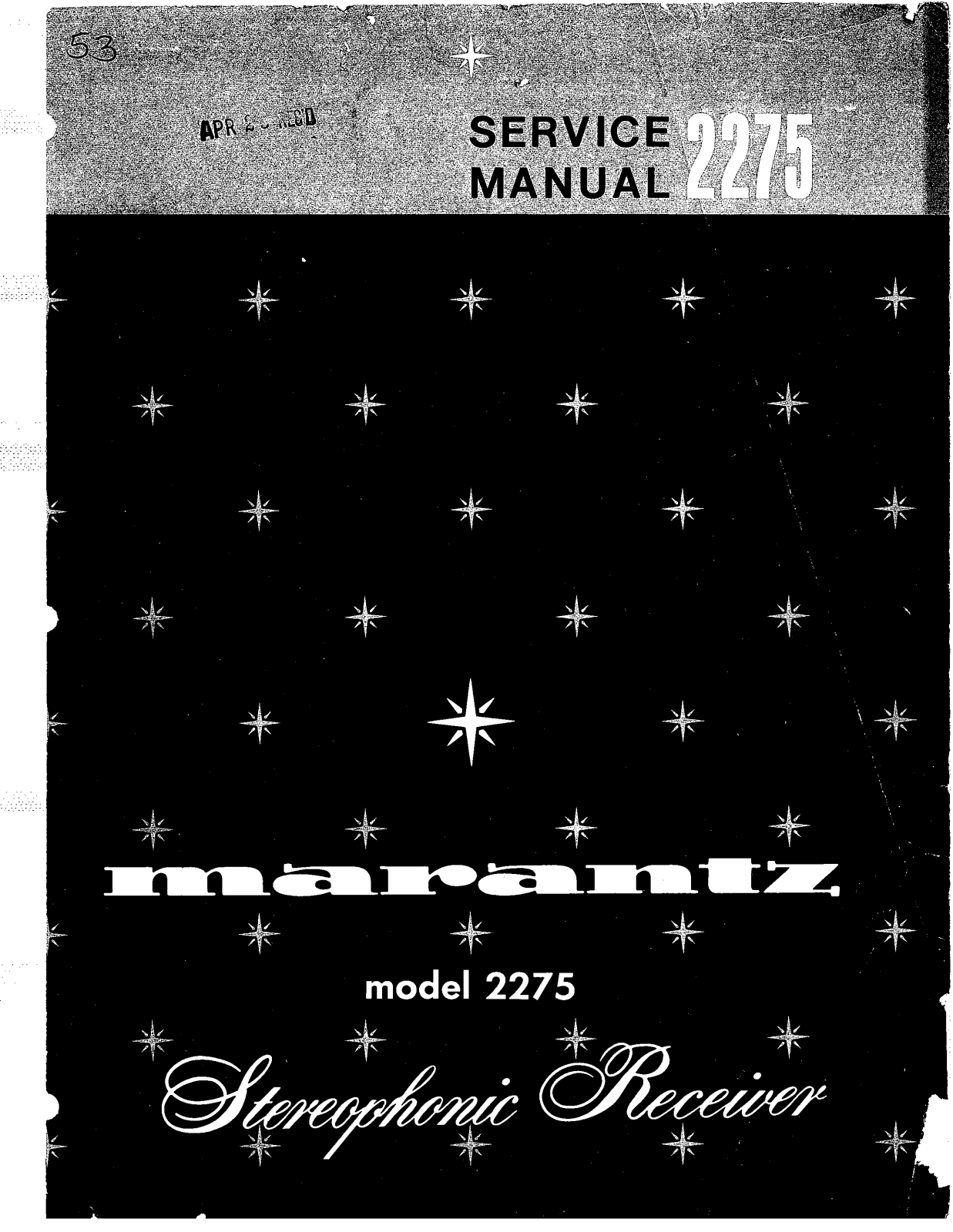 Marantz 2275 Service Manual