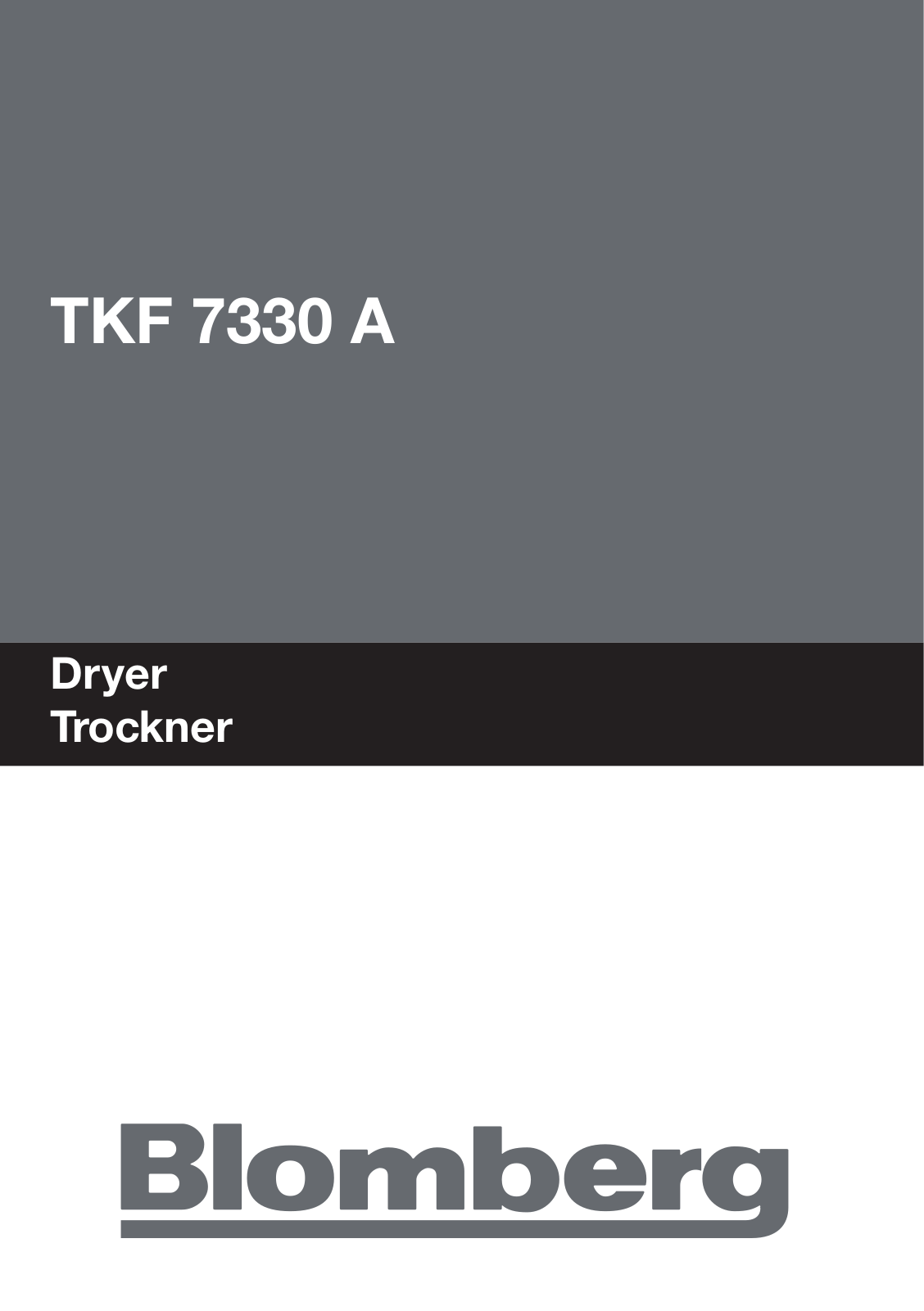 Blomberg TKF 7330 A User Manual