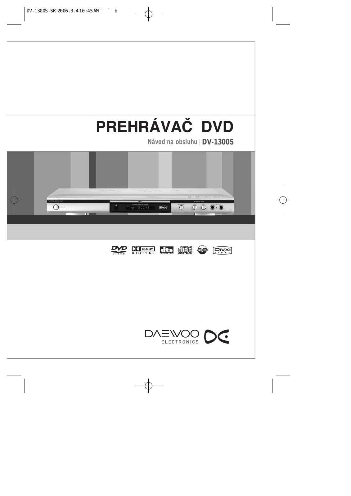 Daewoo DV-1300S User Manual