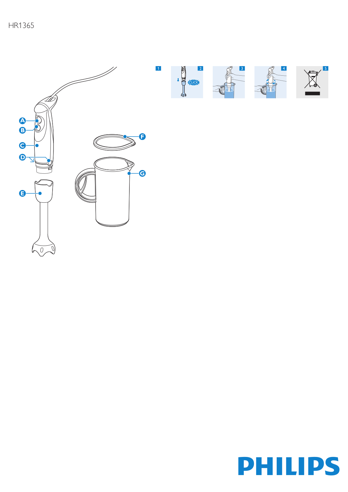 Philips Daily Collection Mixeur plongeant User Manual