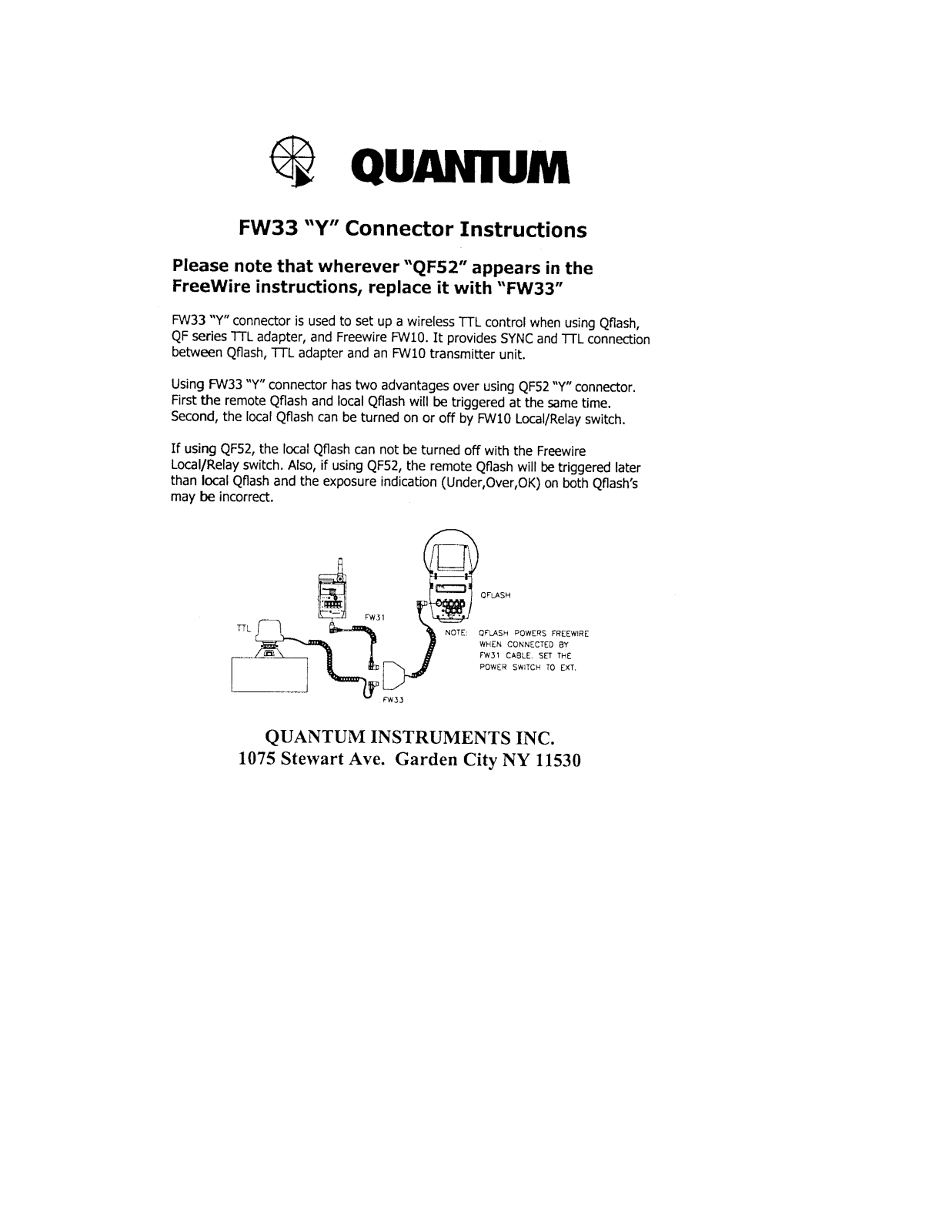 Quantum IMPORTANT-ADDENDUM 2 User Manual