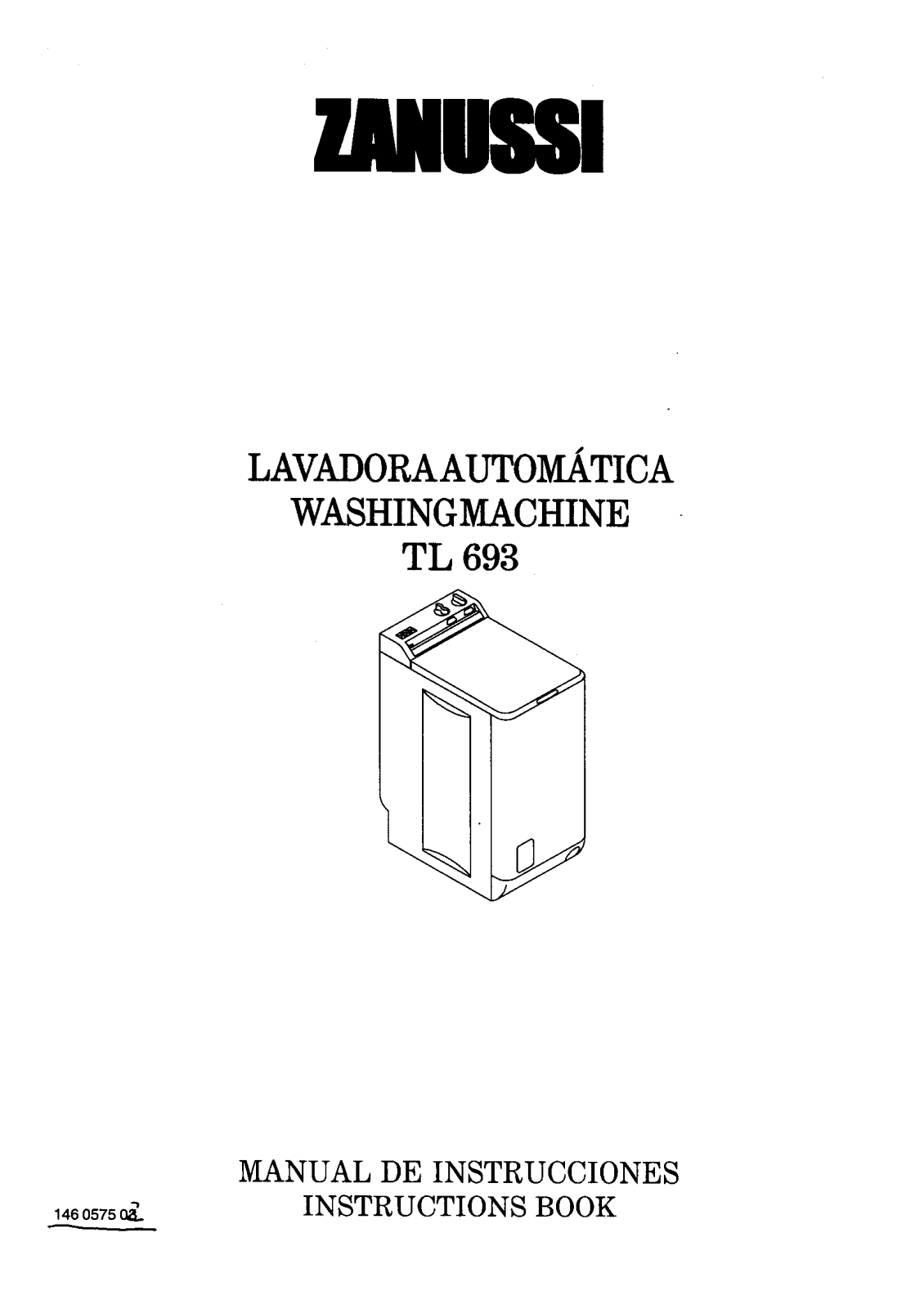 Zanussi TL693 User Manual