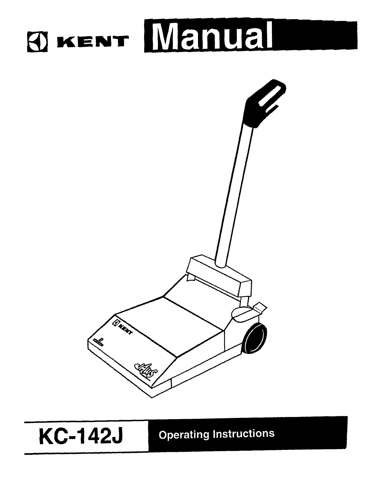 Kent Euroclean KC-142J Instruction Manual