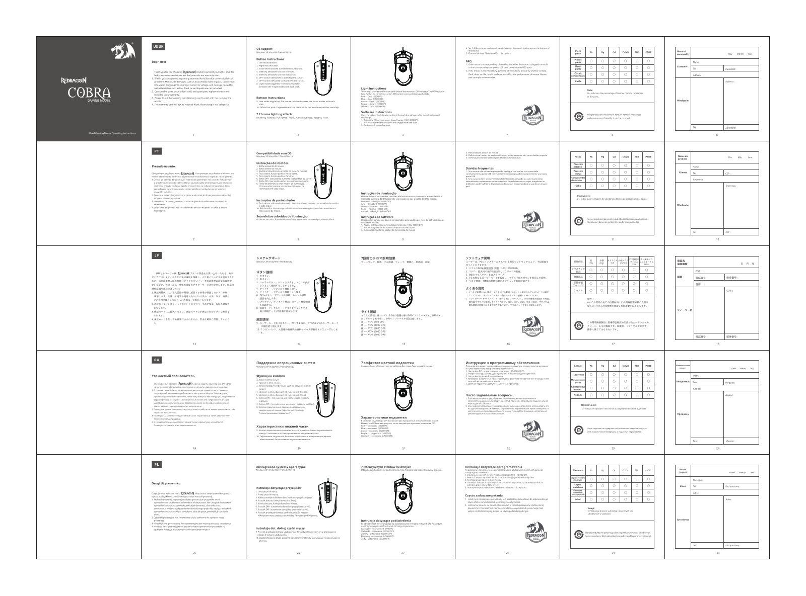 Redragon Cobra User Manual