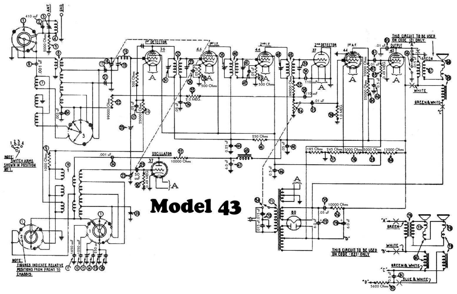 Philco 43 schematic