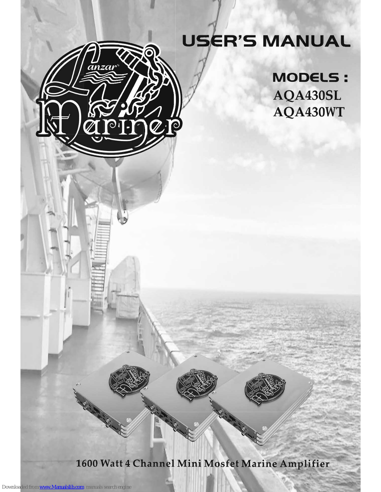 Mariner AQA430SL, AQA430WT User Manual - ManualMachine.com