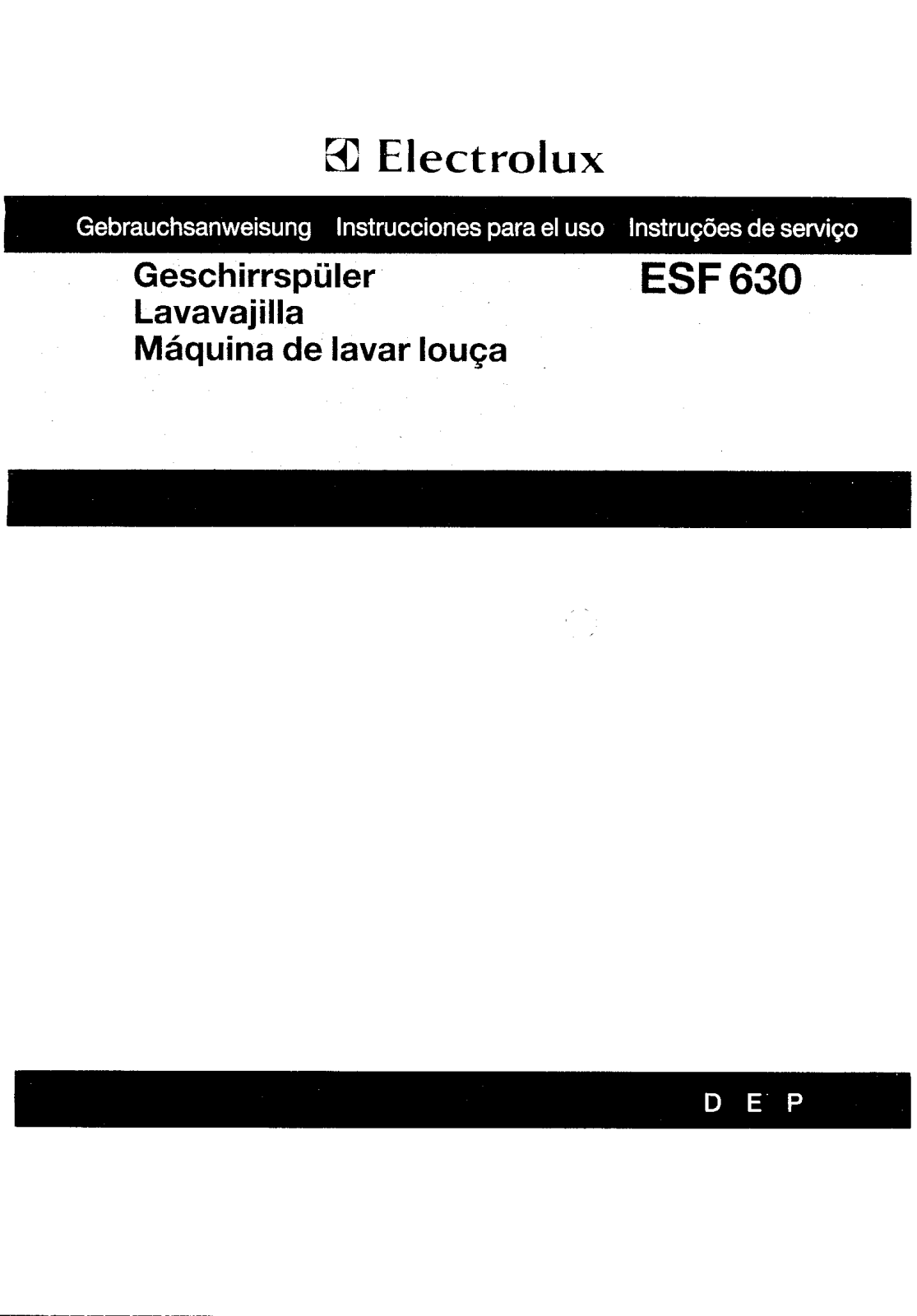 AEG ESF630DEP User Manual
