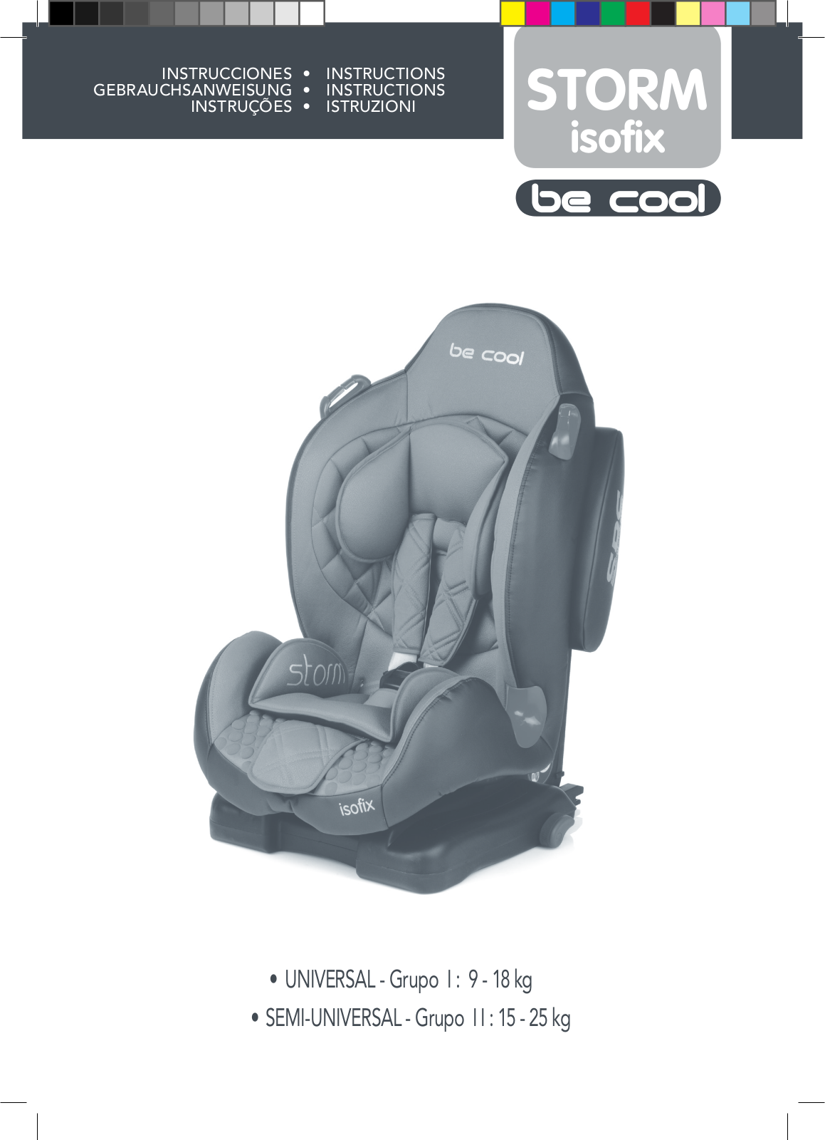 Be Cool Storm Isofix User Manual