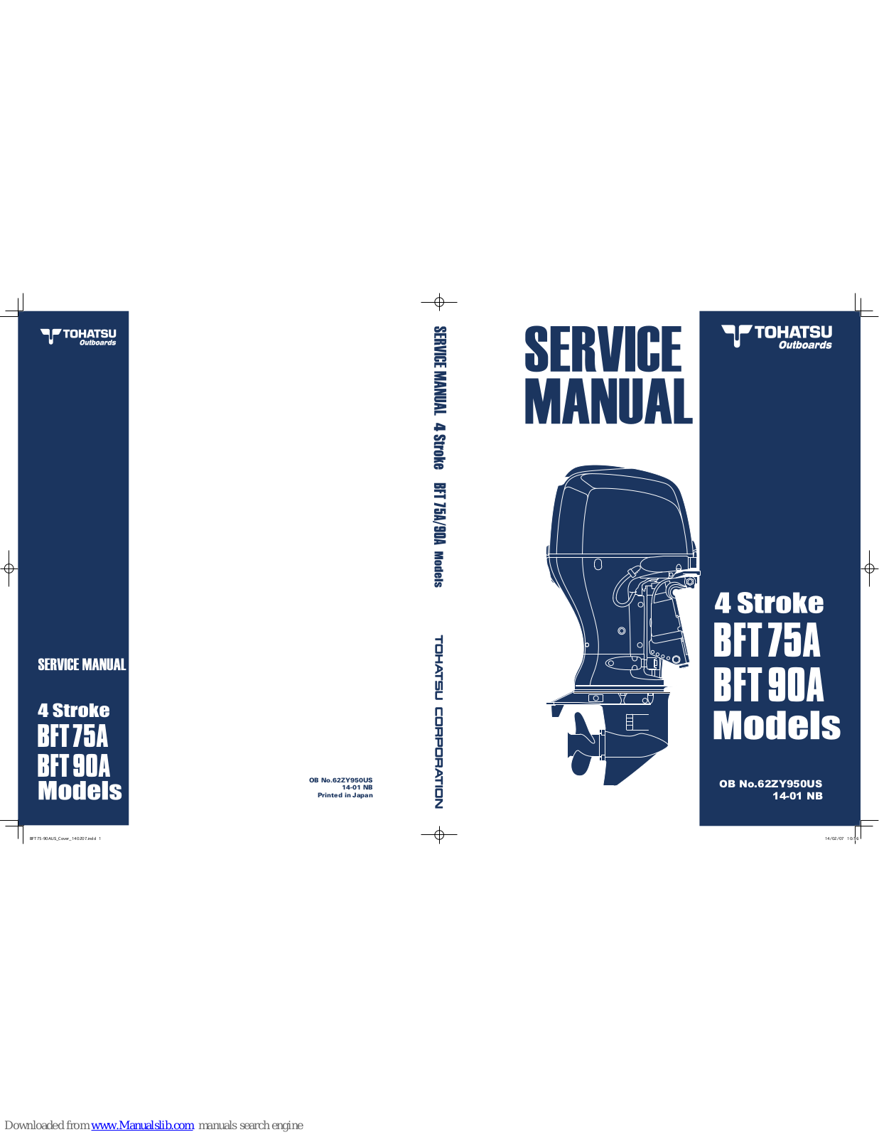 TOHATSU BFT75A, BFT 90A Service Manual