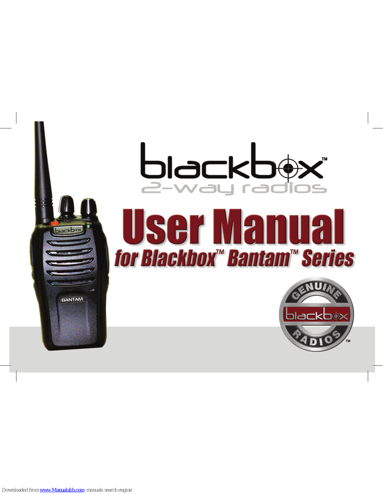 Blackbox Bantam User Manual