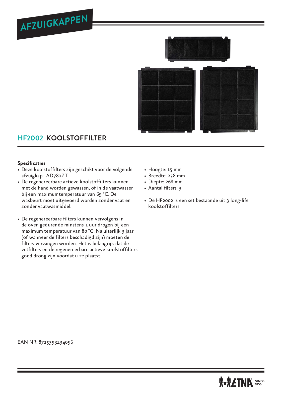 ETNA HF2002 User manual