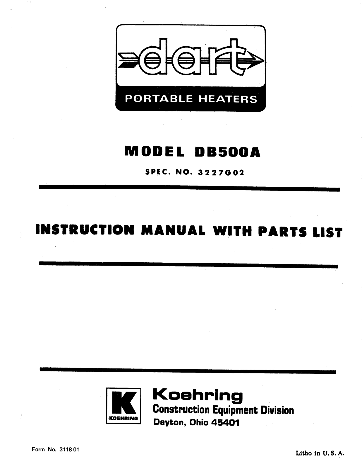 Desa Tech DB500A Owner's Manual