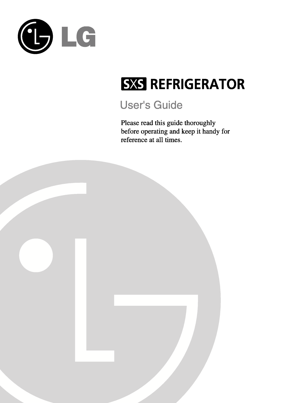 LG GR-L207DUZA, GR-P207DVZ, GR-P207DXZA, GR-P207DXZ, GR-L207DTZA User Manual