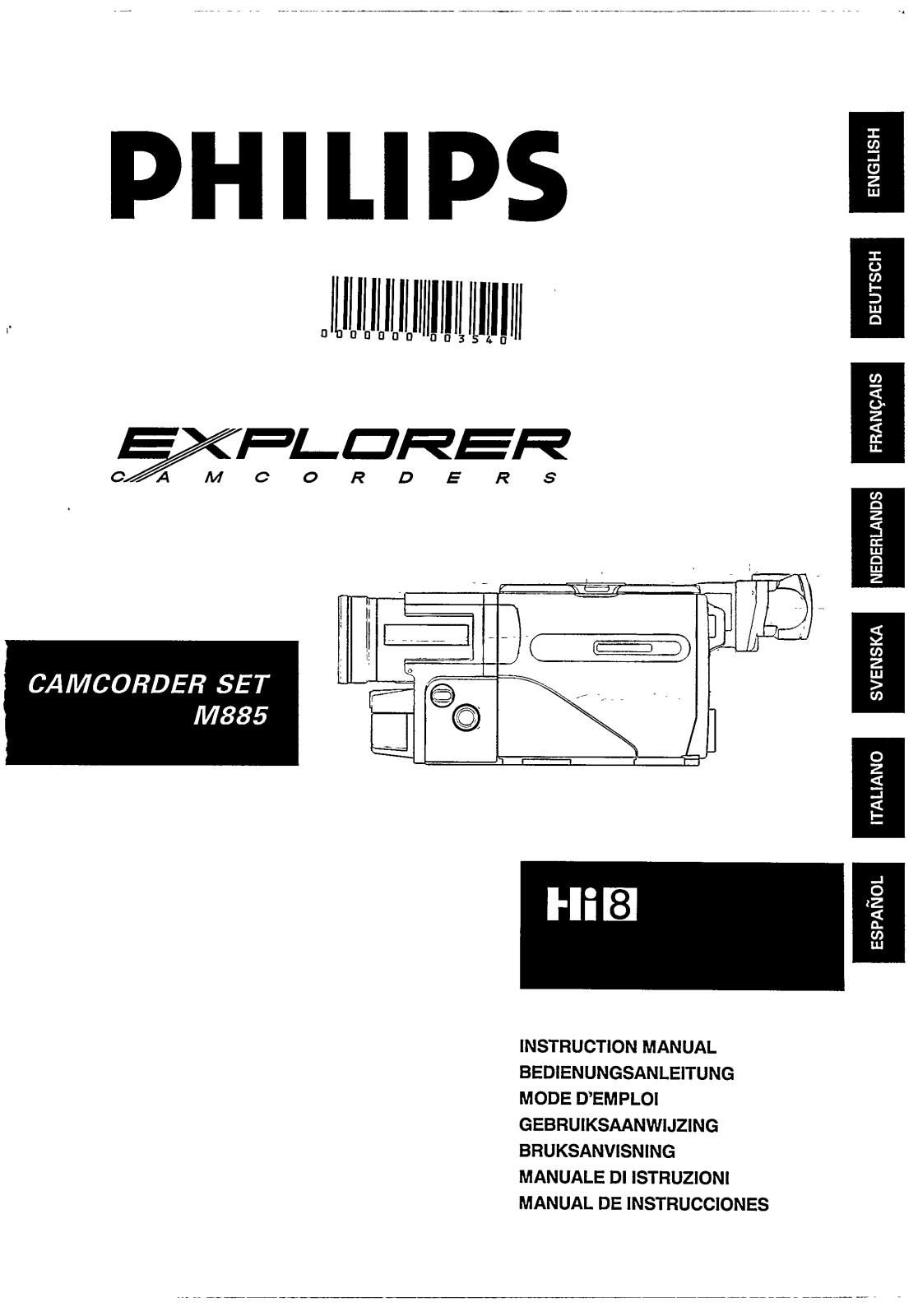 Philips M885/21, M885 User Manual