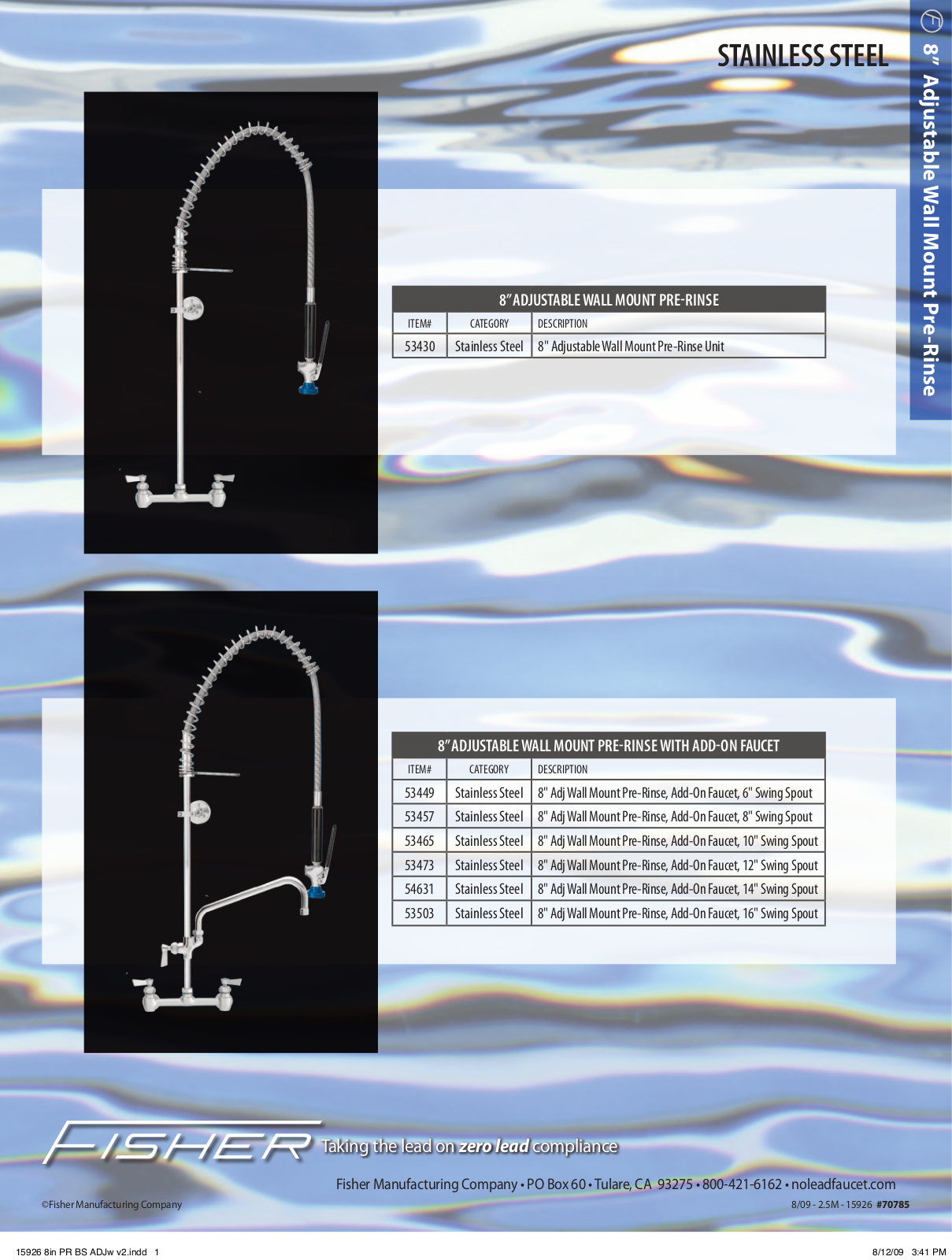 Fisher Manufacturing 53430 User Manual