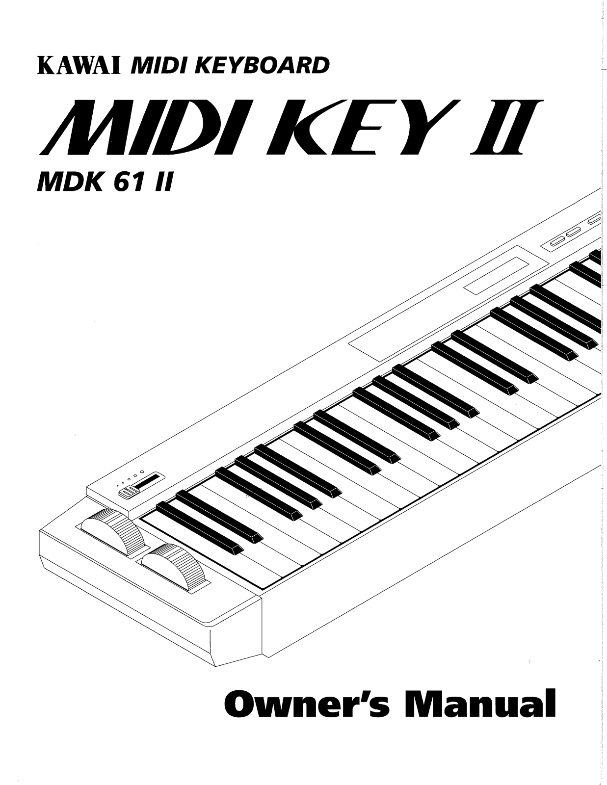 Kawai MDK 61 II User Manual