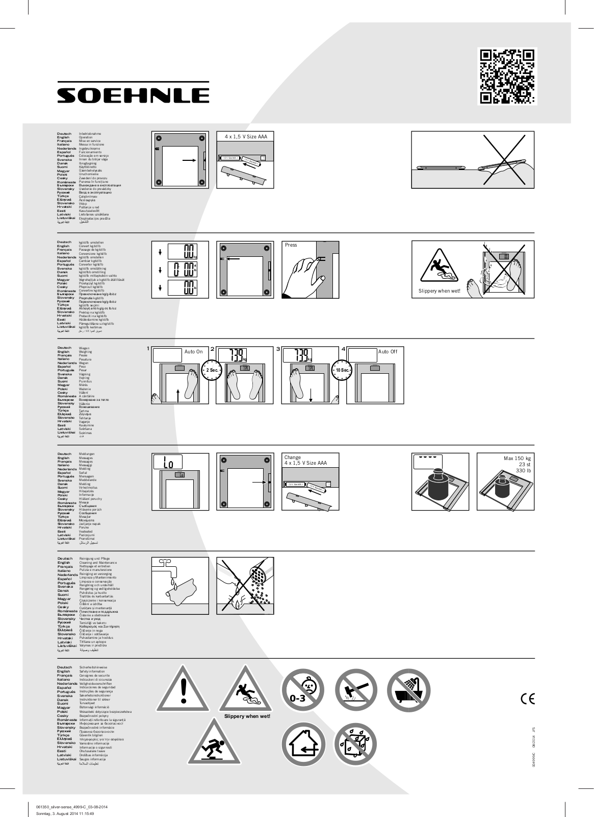 Soehnle Silver Sense User Manual