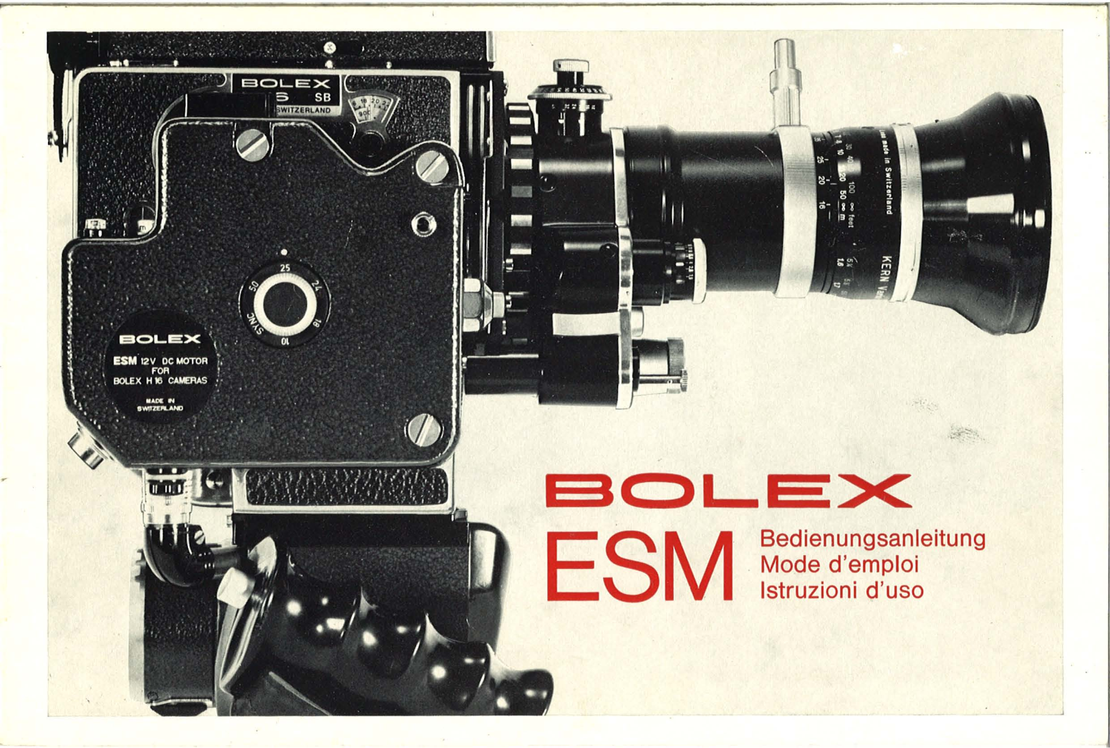 Bolex Paillard ESM, ESM User Guide - ManualMachine.com