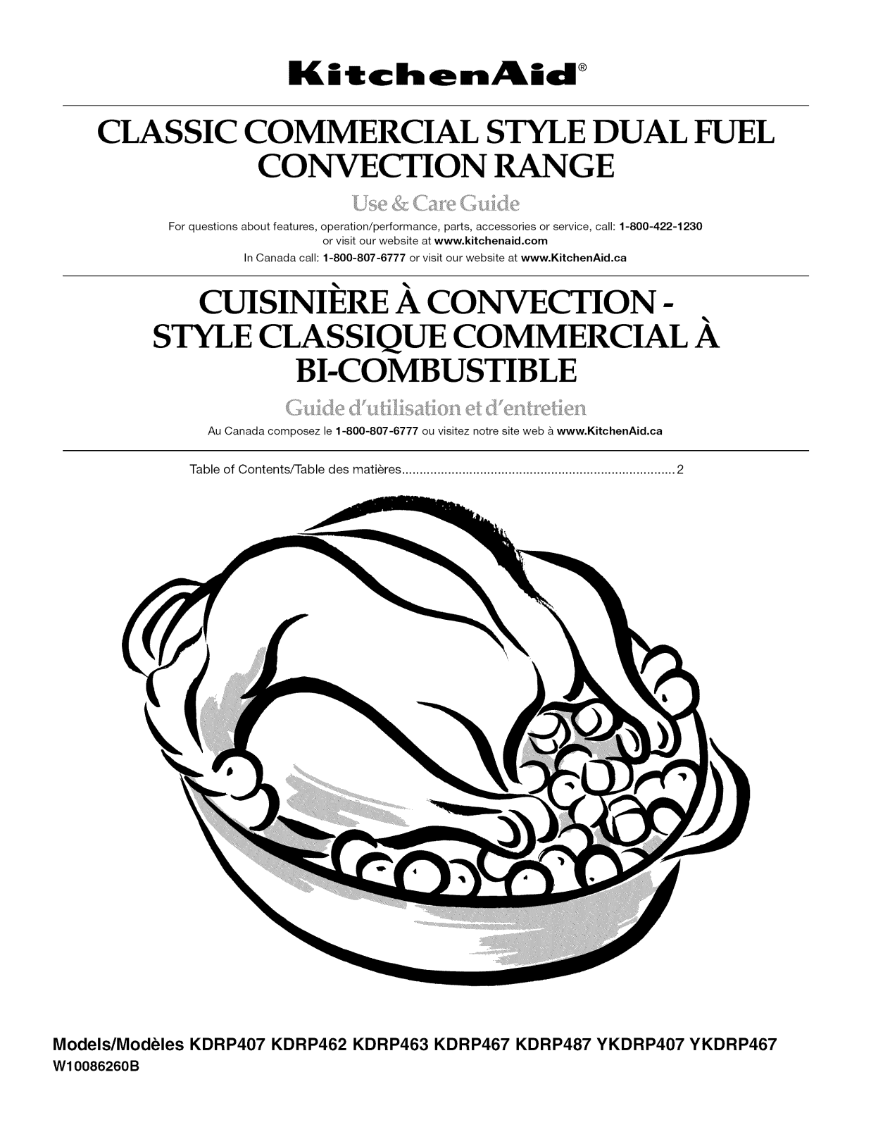 KitchenAid KDRP407HSS13, KDRP487MSS03, KDRP407HSS12 Owner’s Manual