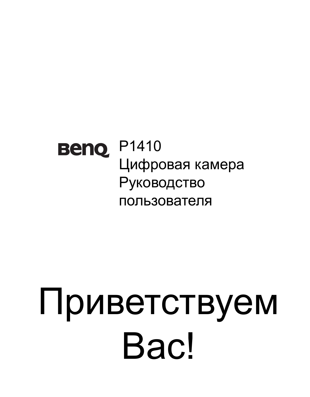 BenQ P1410 User manual