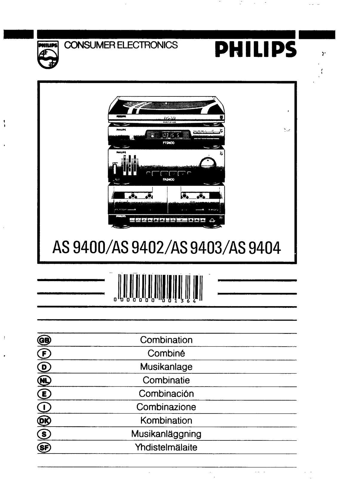 Philips AS9400, AS9403 User Manual