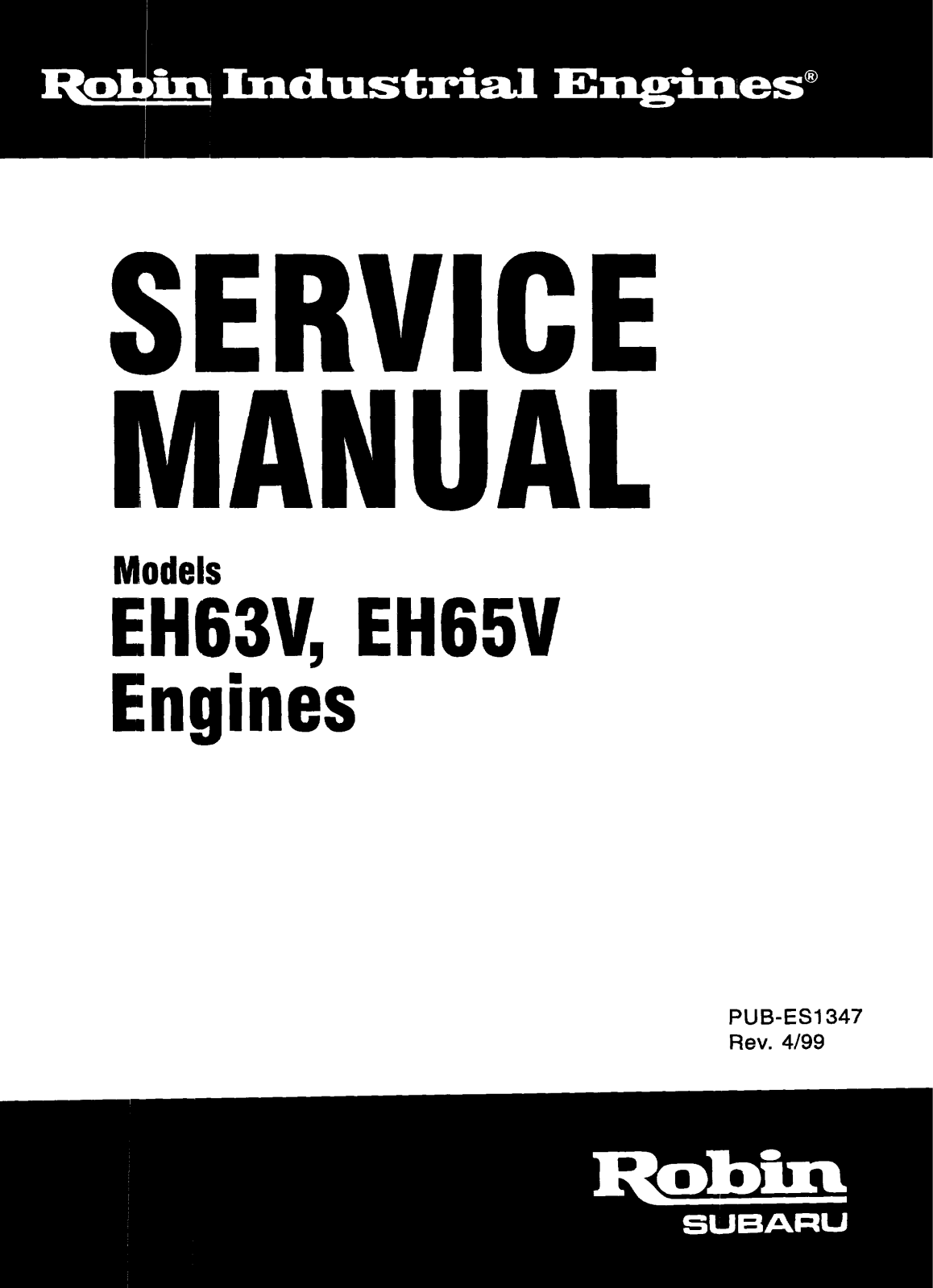 Subaru Robin Power Products EH63V, EH65V User Manual - ManualMachine.com
