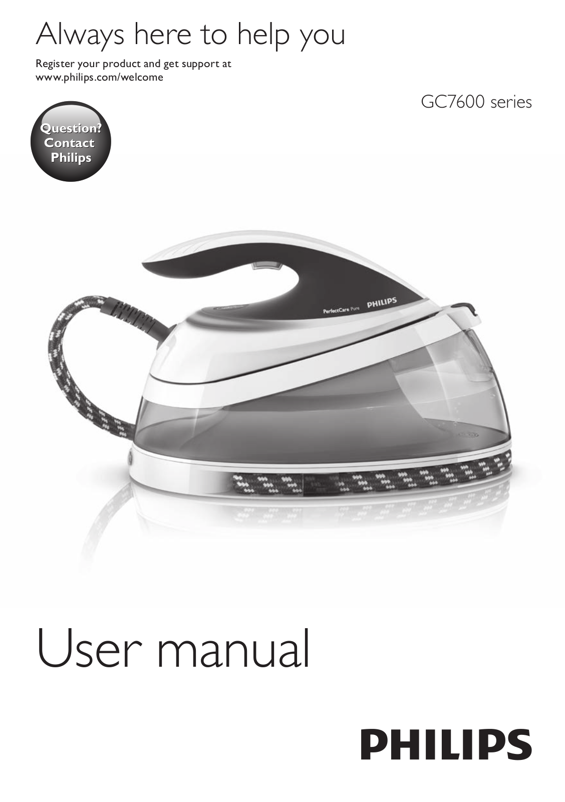 Philips PerfectCare Pure Centrale vapeur User Manual