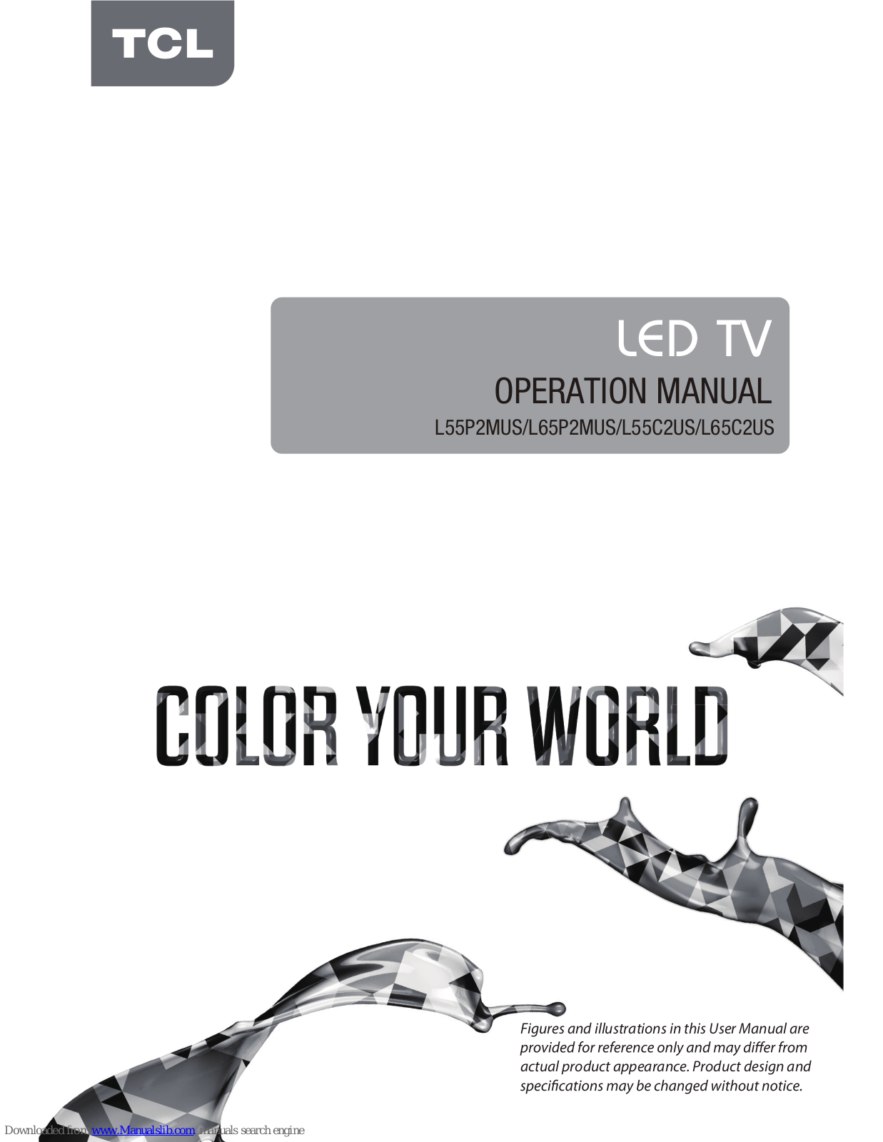 TCL L65P2MUS, L55P2MUS, L55C2US, L65C2US, P2M Series Operation Manual