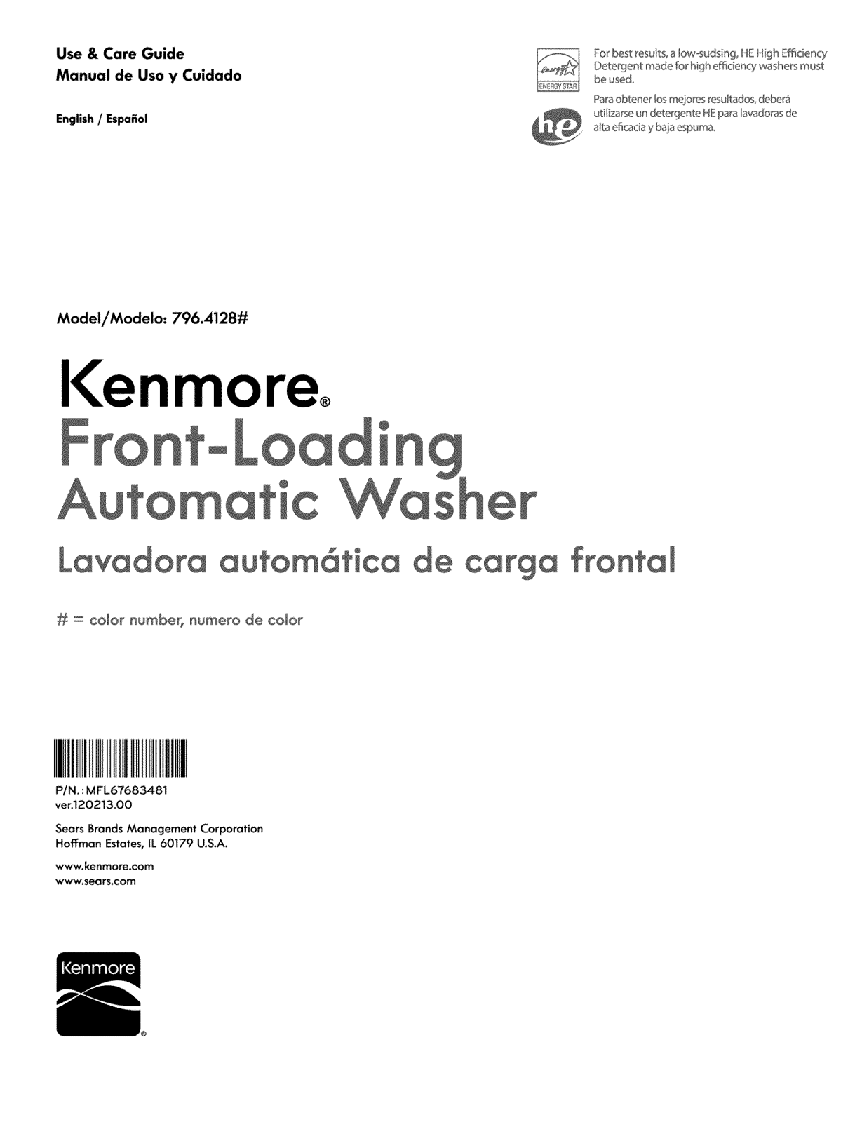 Kenmore 79641283310, 79641283311 Owner’s Manual