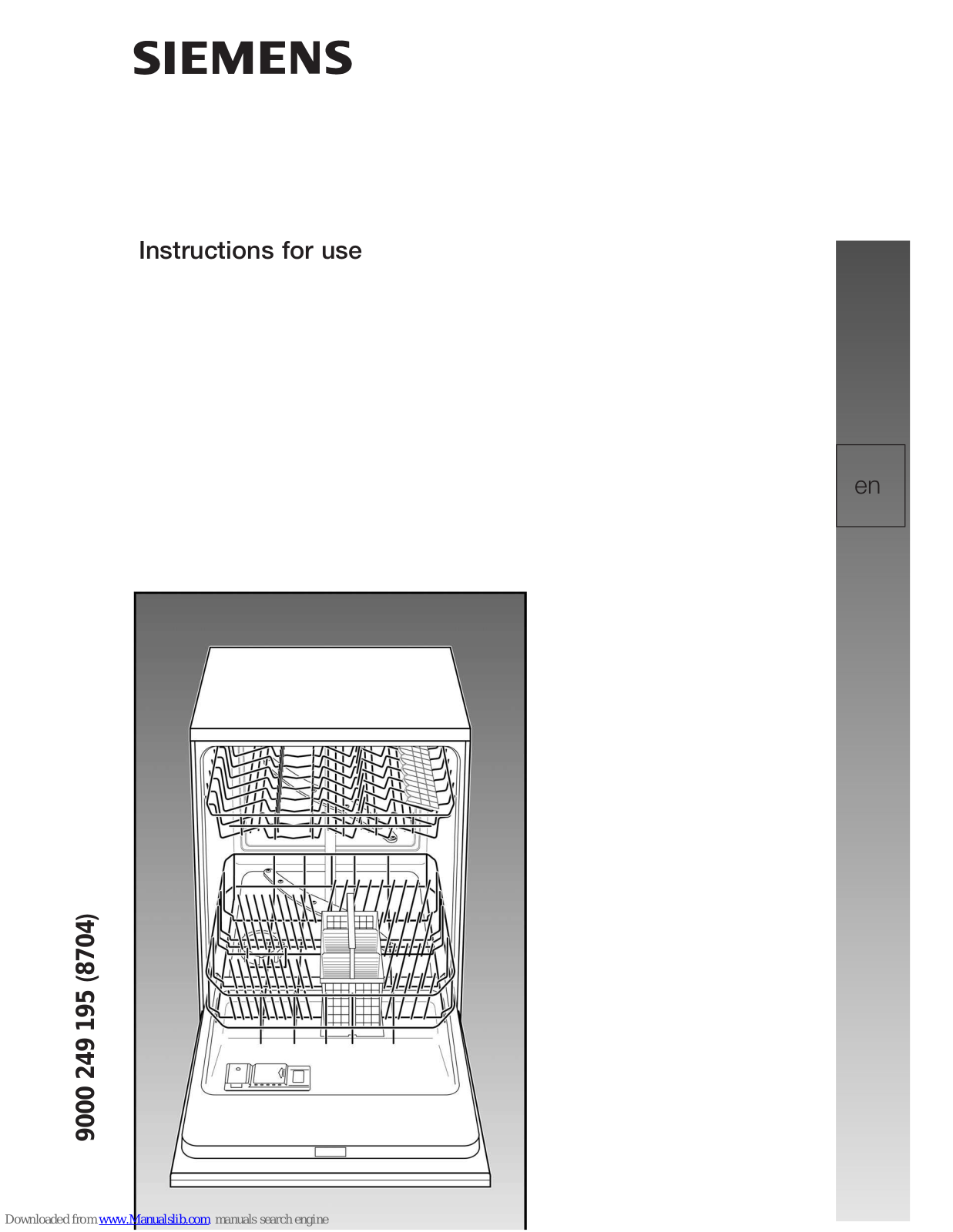 Siemens 1G03QB 630G Instructions For Use Manual