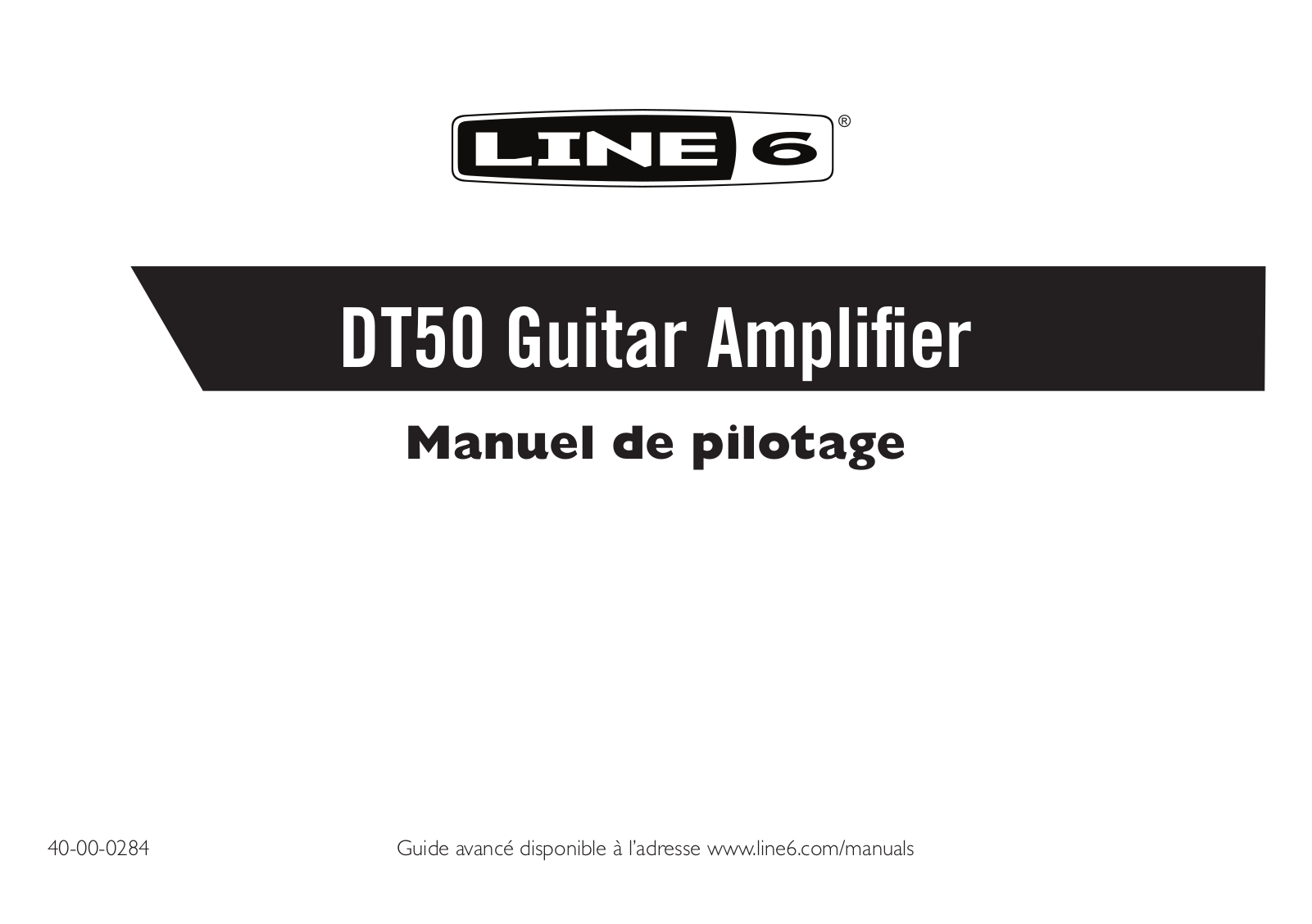 Line 6 DT50 User Manual