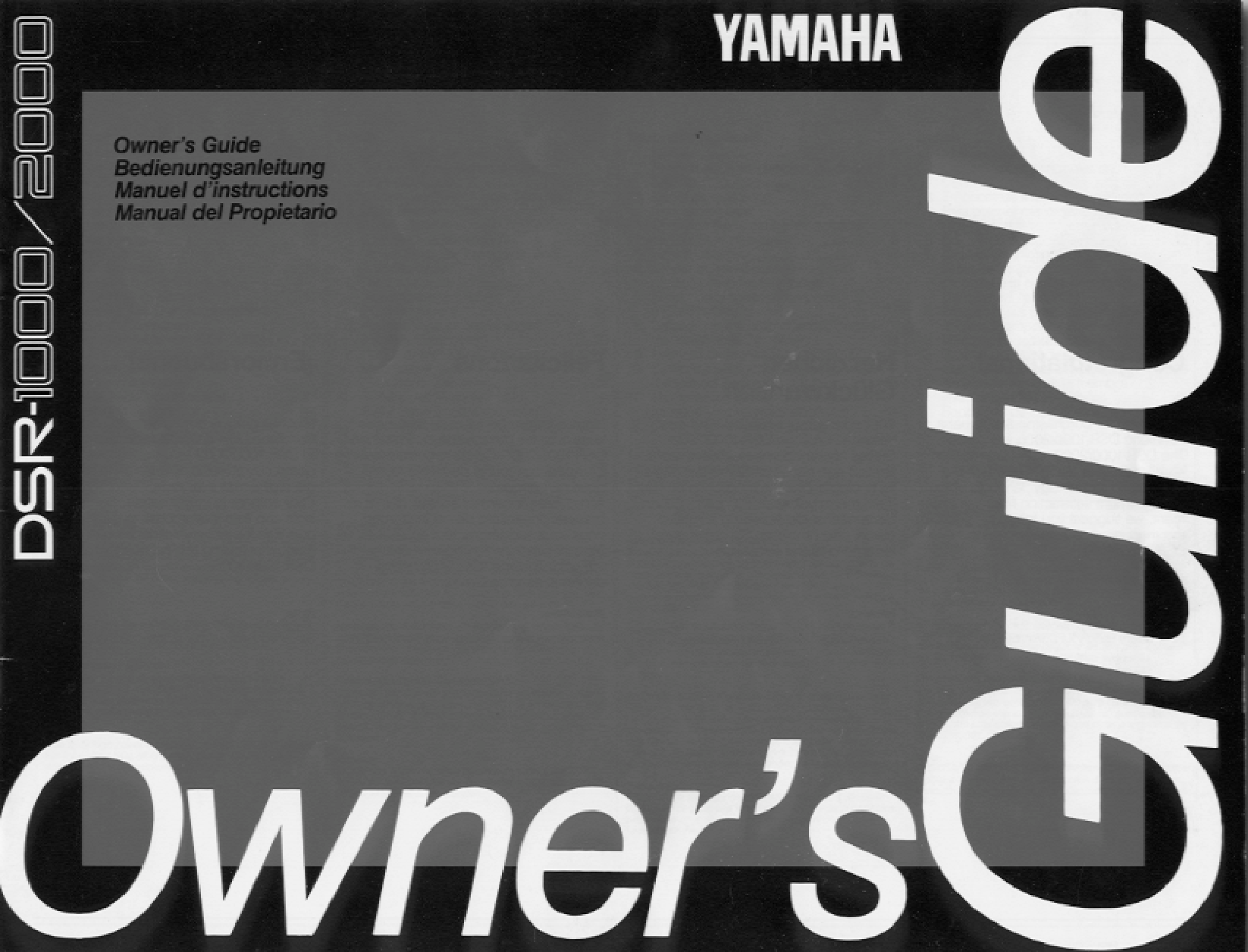 Yamaha DSR-2000, DSR-1000 User Manual