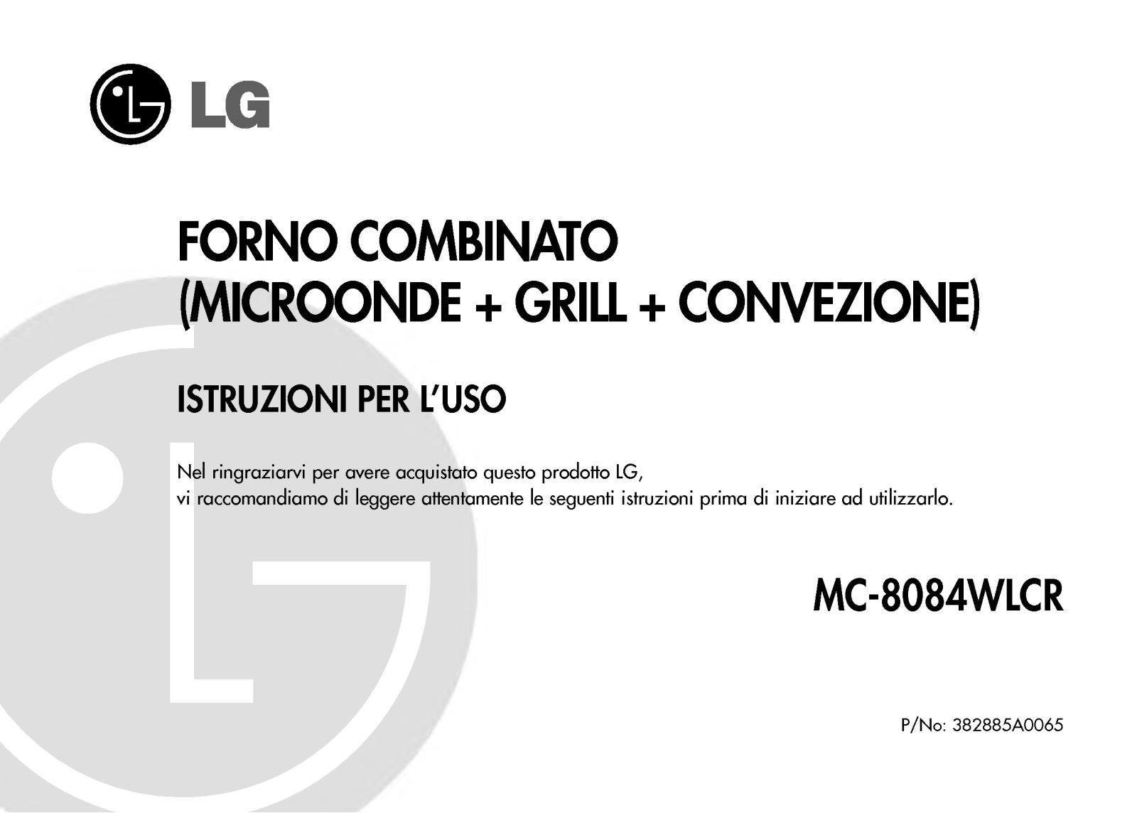 Lg MC-8084WLCR User Manual