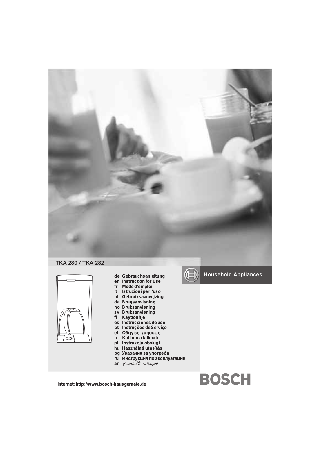 Bosch TKA 2825 User manual