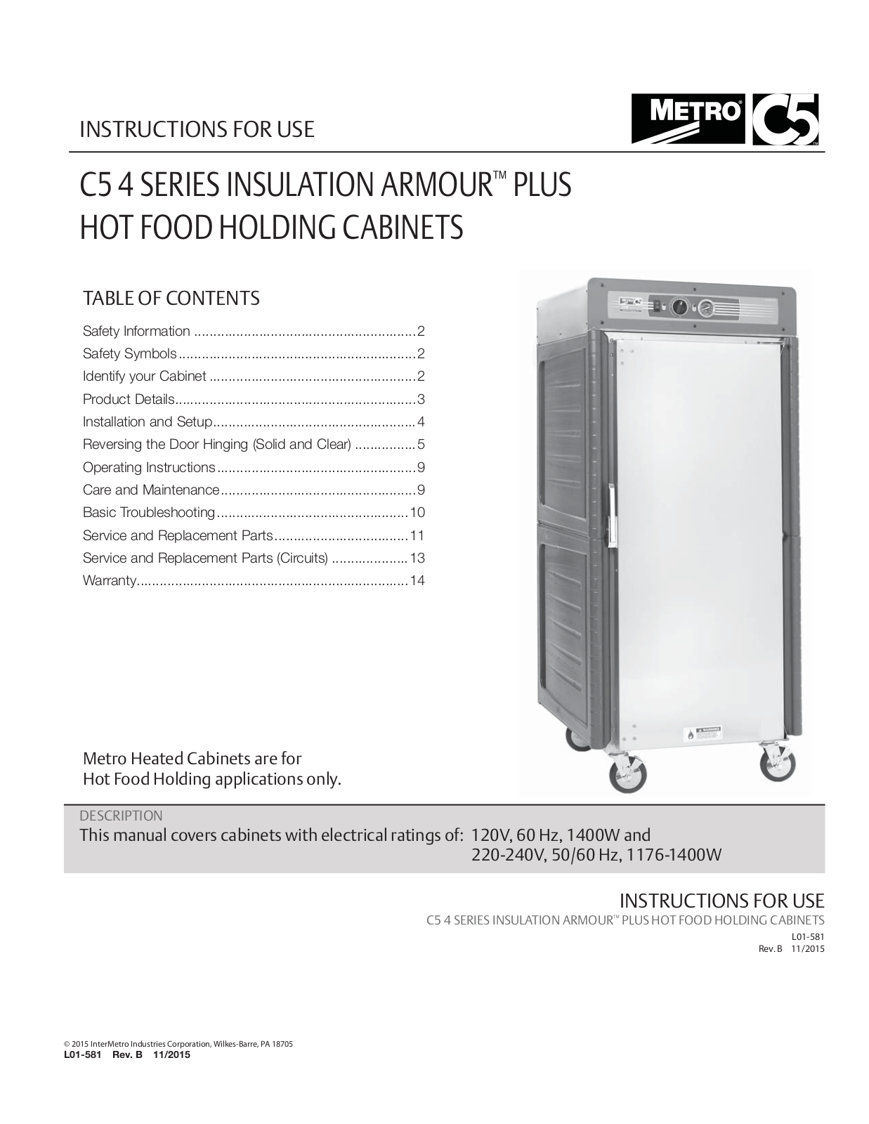 Metro C543X-ASDC-L Installation  Manual