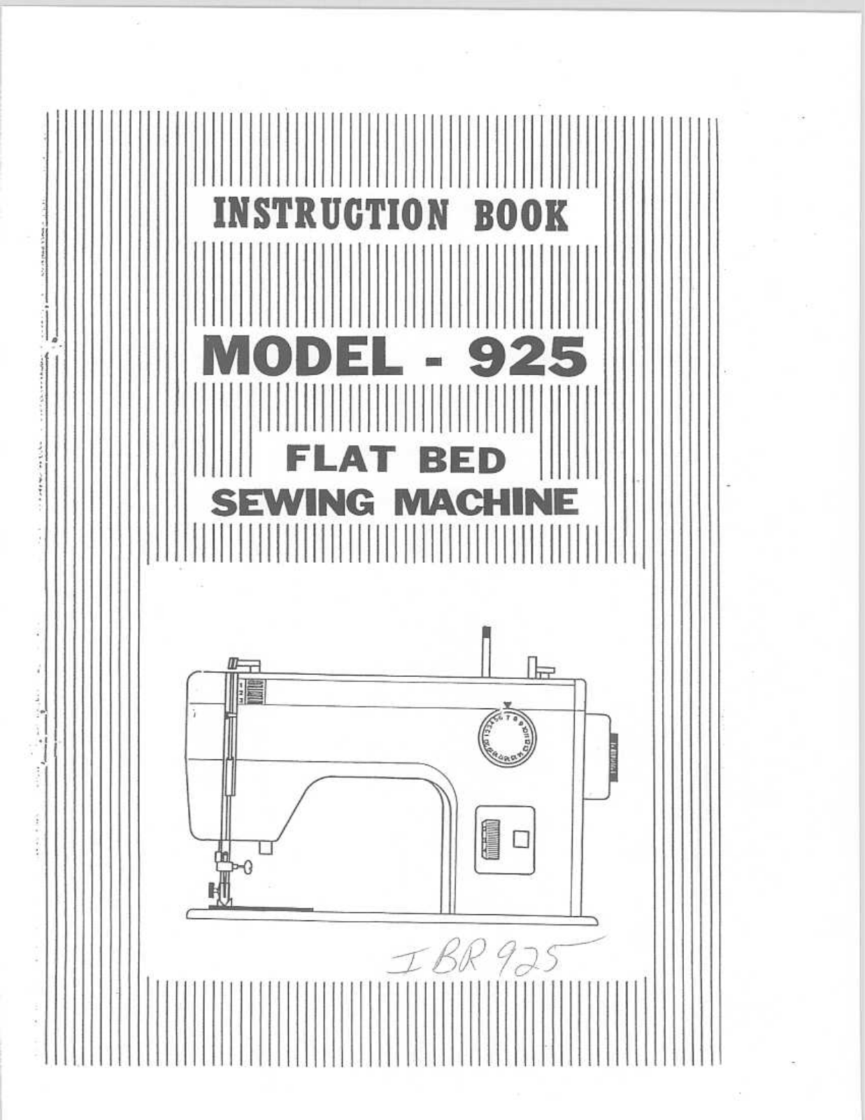 RICCAR 925 Instruction Manual