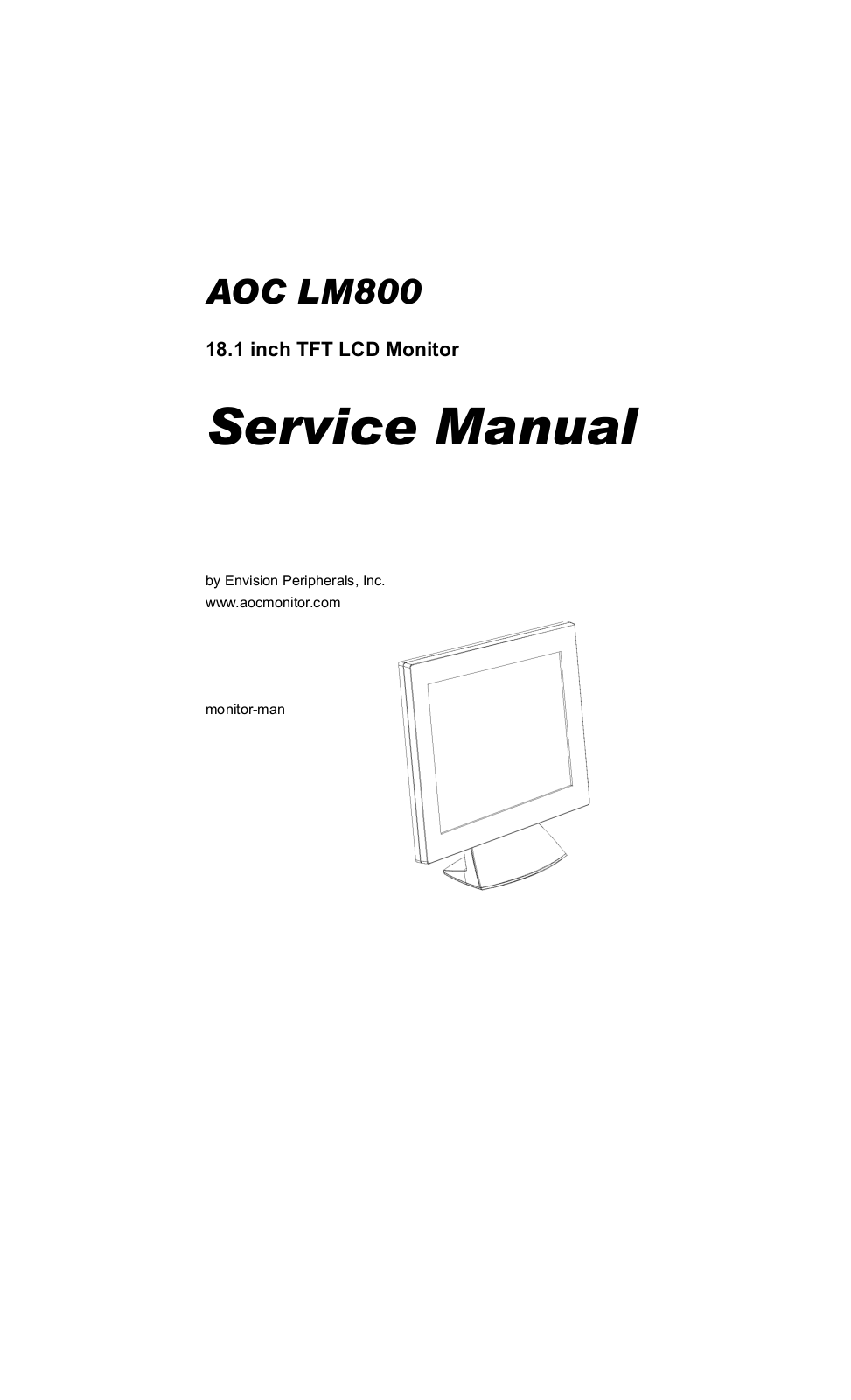 AOC LM800 Service Manual