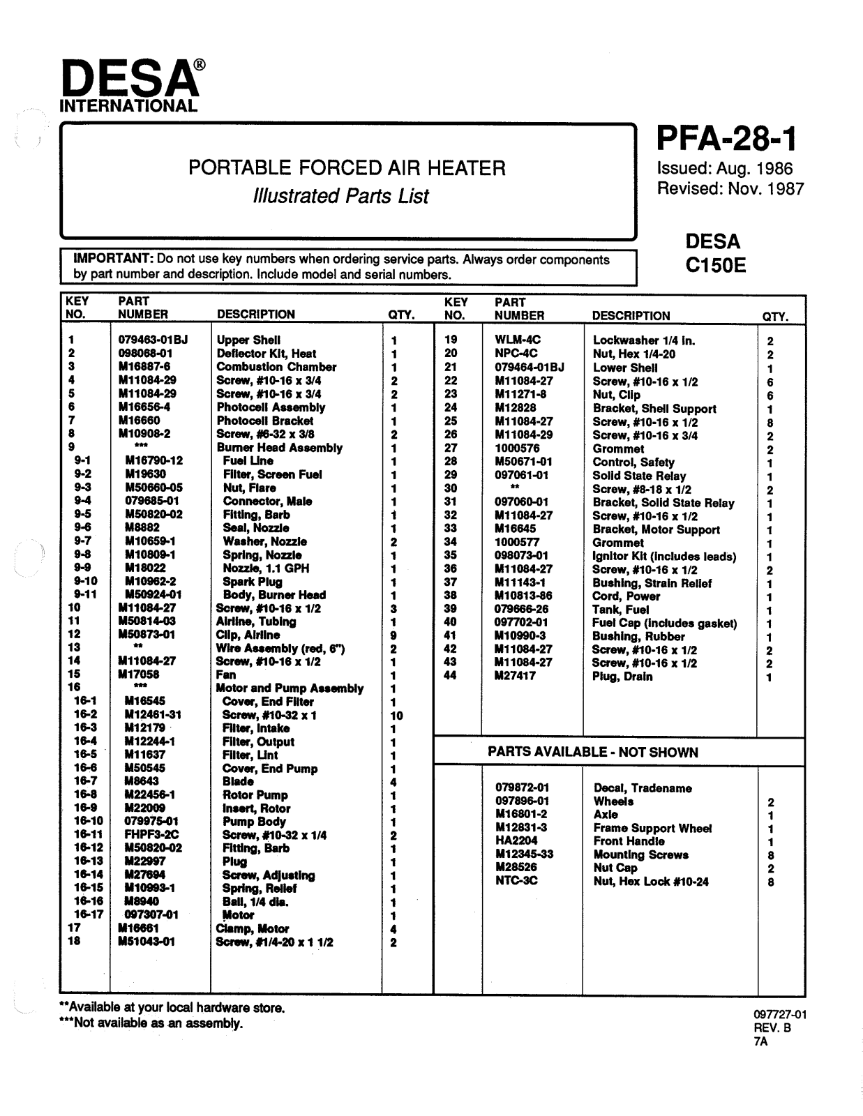 Desa Tech C150E Owner's Manual