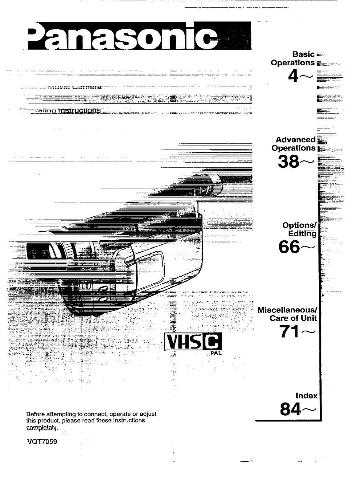 Panasonic NV-VX30B User Manual