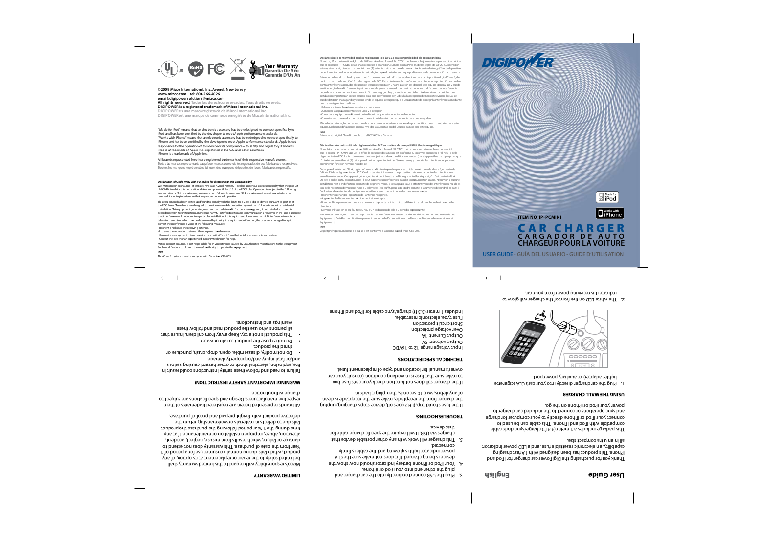 DigiPower IP-pCMINI User Manual