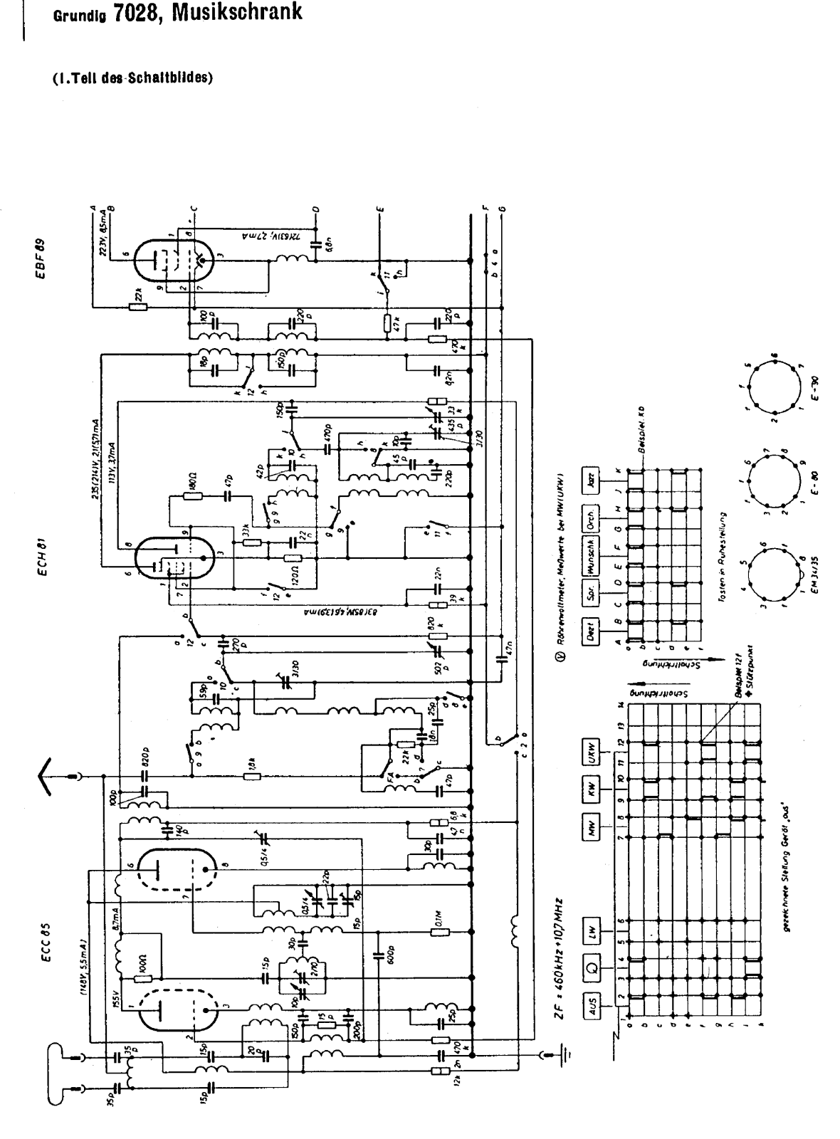 Grundig 7028 Schematic