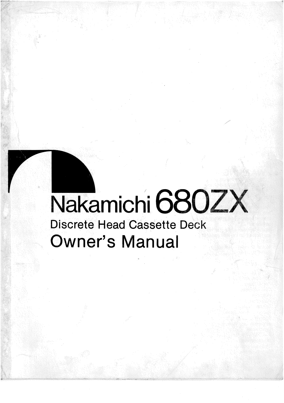 Nakamichi 550 User Manual