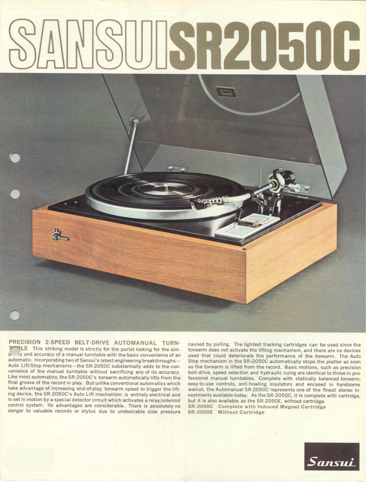 Sansui SR-2050-C Brochure