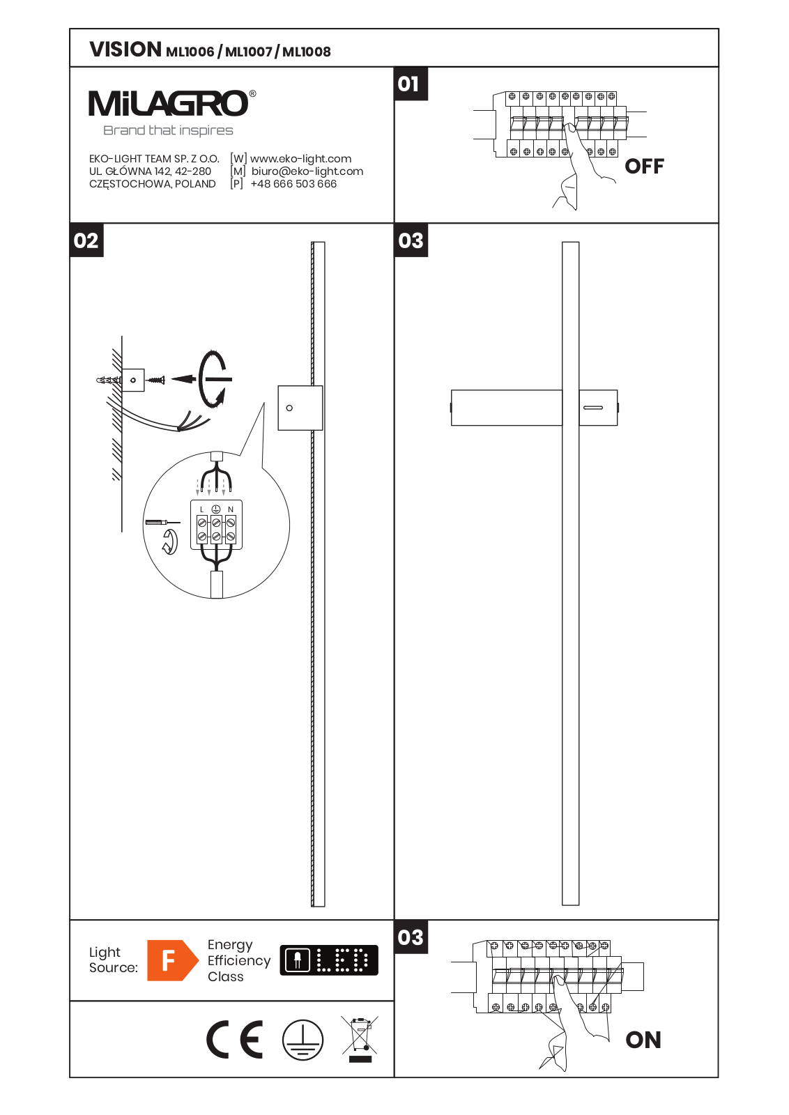 MILAGRO ML1007 User guide - ManualMachine.com