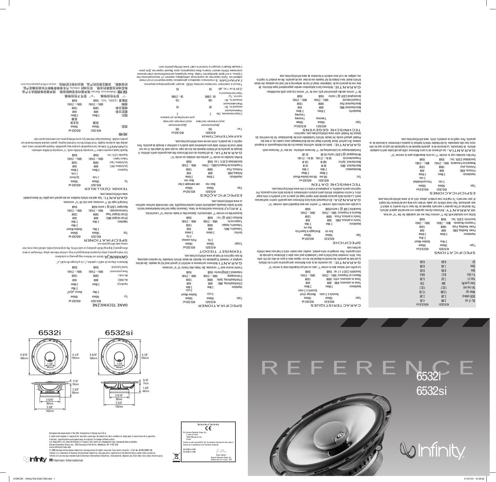 Infinity REF 6532i User Manual