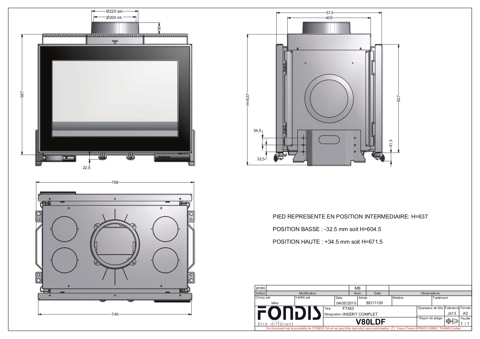 FONDIS V80LDF User Manual - ManualMachine.com